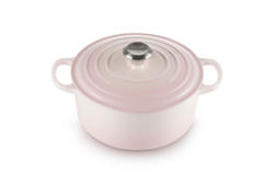 LE CREUSET Bräter rund 24cm Shell Pink SIGNATURE