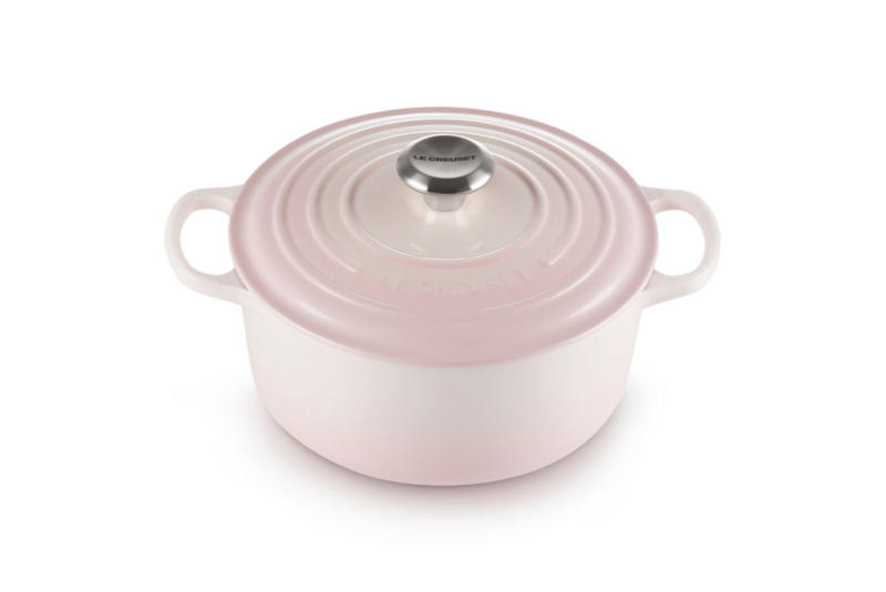 LE CREUSET Bräter rund 24cm Shell Pink SIGNATURE