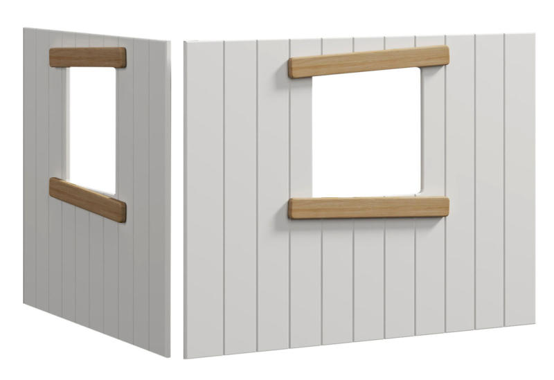 Flexa Hausfronten mit Fensterrahmen