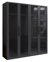 Ti´me Drehtürenschrank 4-trg. LEVEL 36 BLACK E