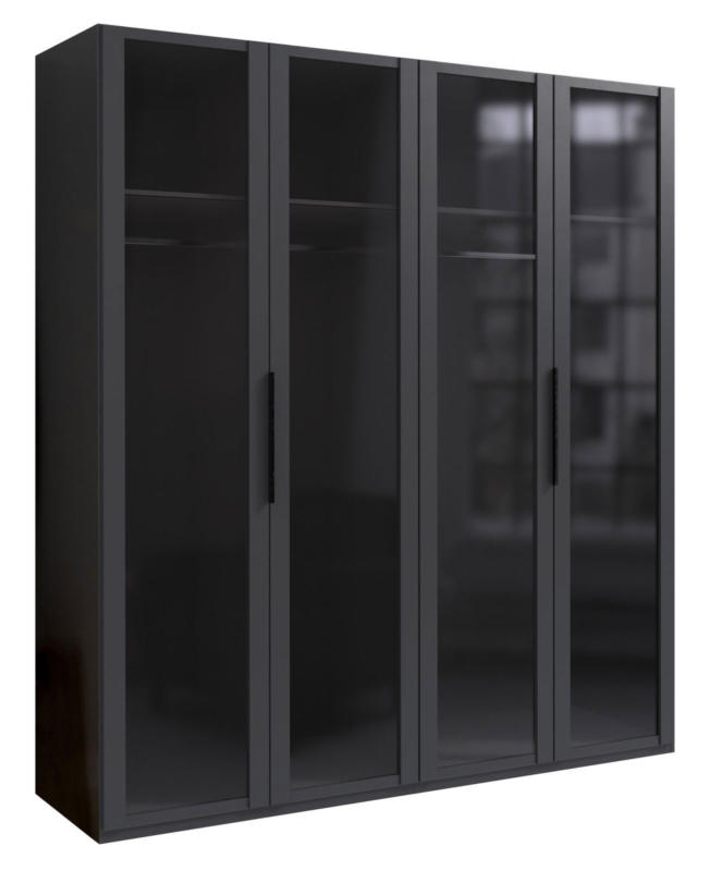 Ti´me Drehtürenschrank 4-trg. LEVEL 36 BLACK E