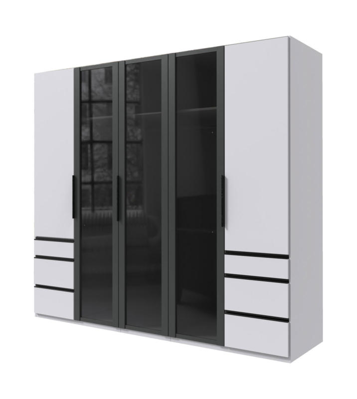 Ti´me Drehtürenschrank 5-trg. LEVEL 36 BLACK E