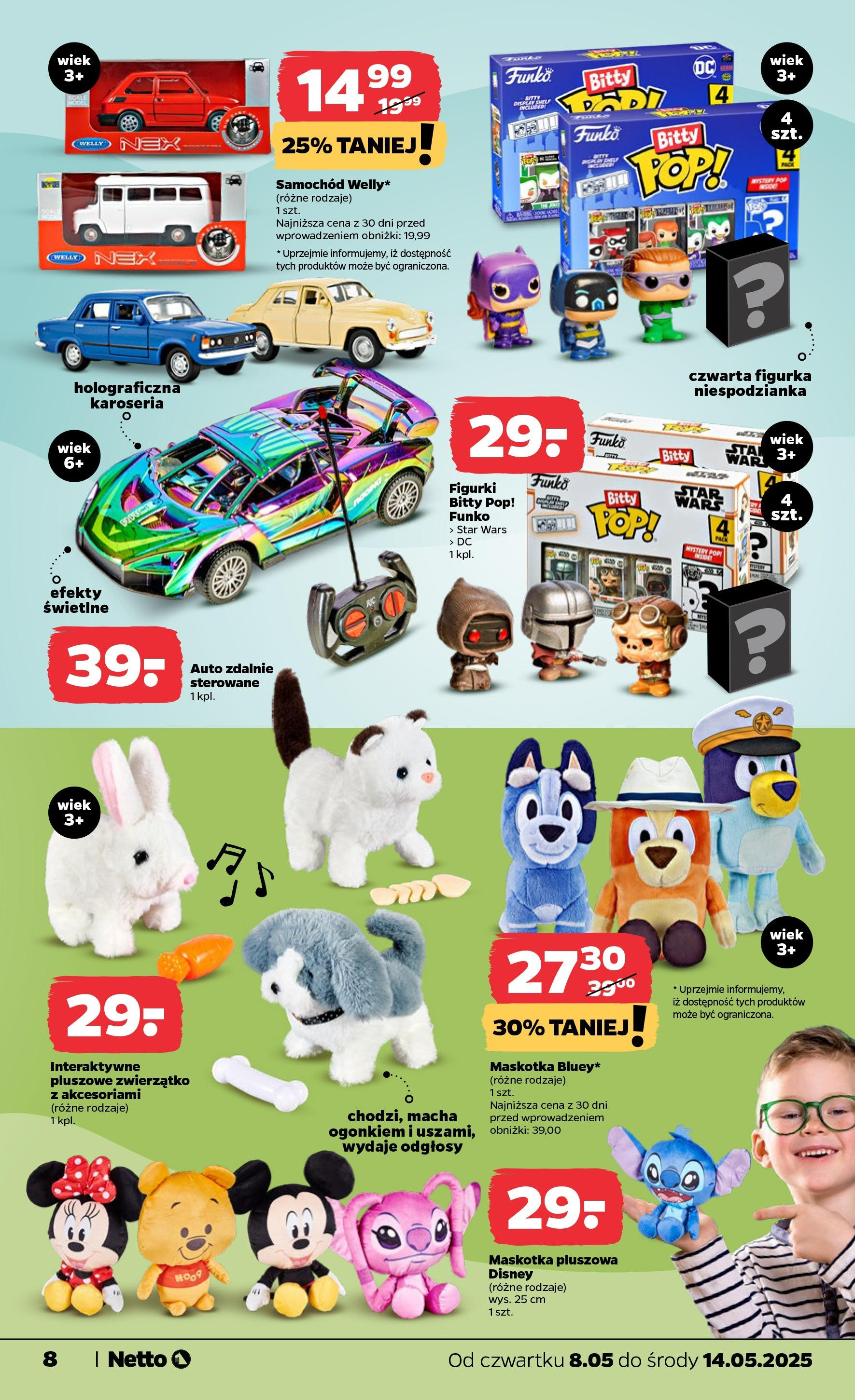 Netto gazetka od 08.05.2025 | Promocje | Strona: 25 | Produkty: Figurki Netto gazetka od 08.05.2025 - Aktualne promocje | Strona: 25 | Produkty: Figurki