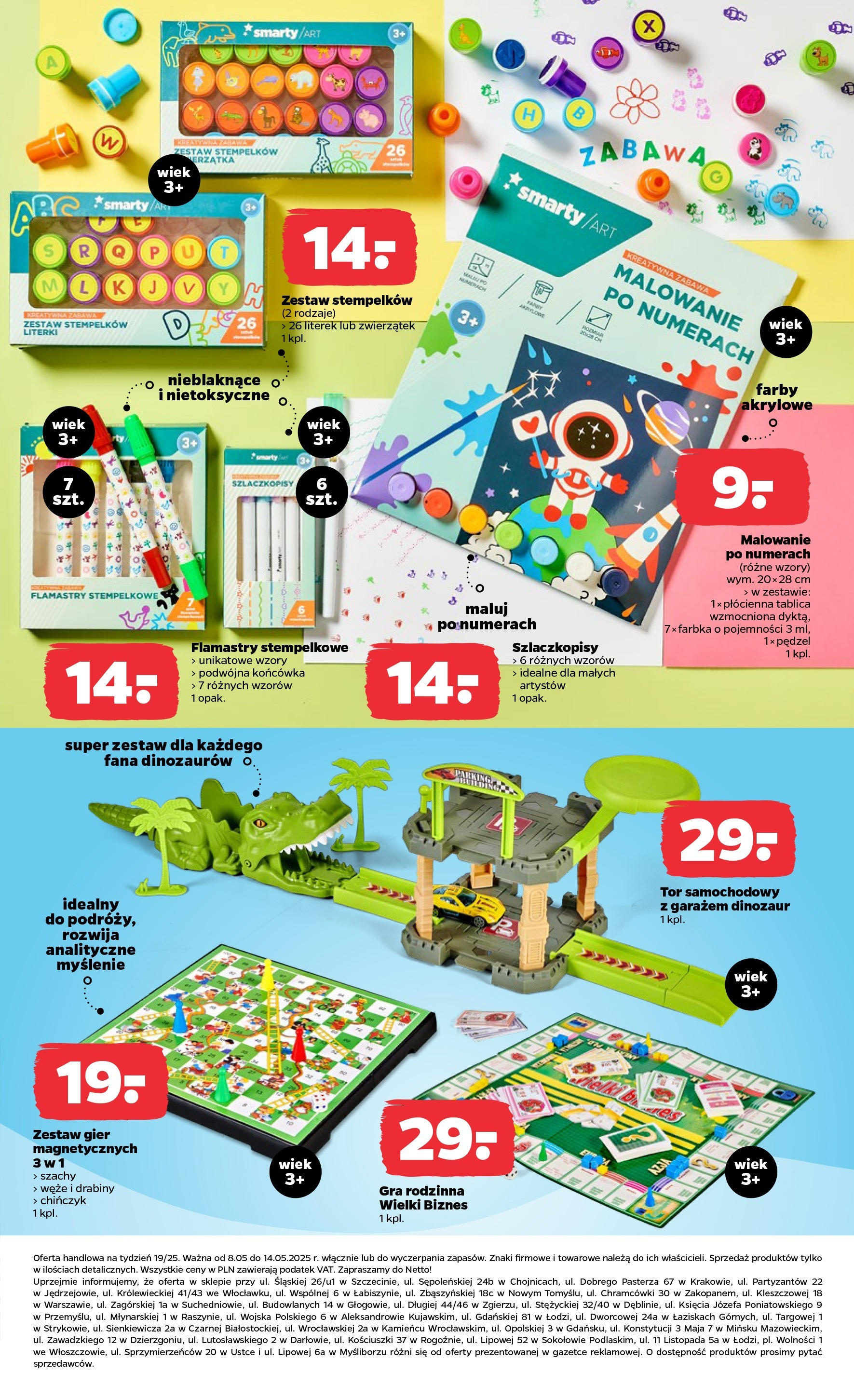 Netto gazetka od 08.05.2025 | Promocje | Strona: 26 | Produkty: Pędzel, Gra, Farby akrylowe Netto gazetka od 08.05.2025 - Aktualne promocje | Strona: 26 | Produkty: Pędzel, Gra, Farby akrylowe