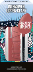 MAYBELLINE NEW YORK Lippenstiftset SST Vinyl Ink 35 & Gratis Lipliner Color Sensational