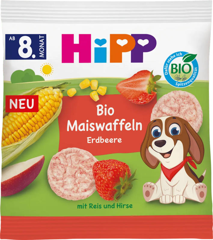 HiPP Babysnack Maiswaffeln Erdbeere ab dem 8. Monat
