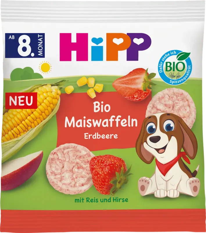 HiPP Babysnack Maiswaffeln Erdbeere ab dem 8. Monat