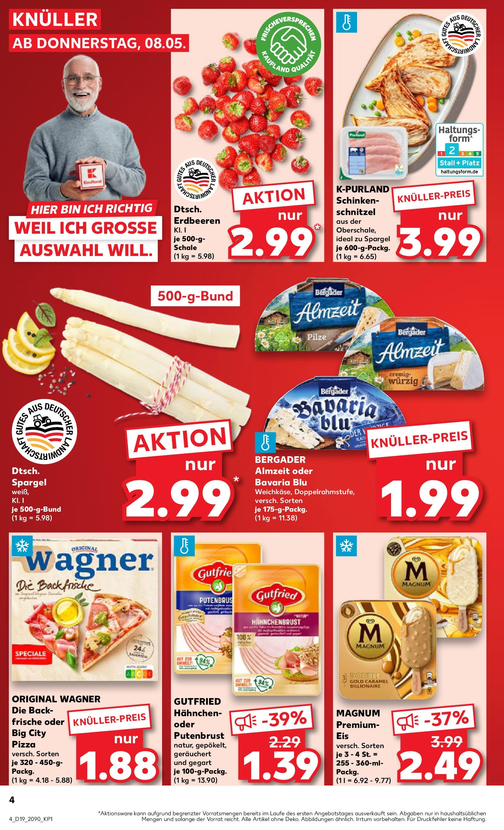 Kaufland - Kaufland: Wochenangebote (ab 07.05.2025) » Angebote Online | Seite: 4 | Produkte: Schnitzel, Pizza, Erdbeeren, Hahnchenbrust Kaufland - Kaufland: Wochenangebote (ab 07.05.2025) » Angebote Online zum Blättern | Seite: 4 | Produkte: Schnitzel, Pizza, Erdbeeren, Hahnchenbrust