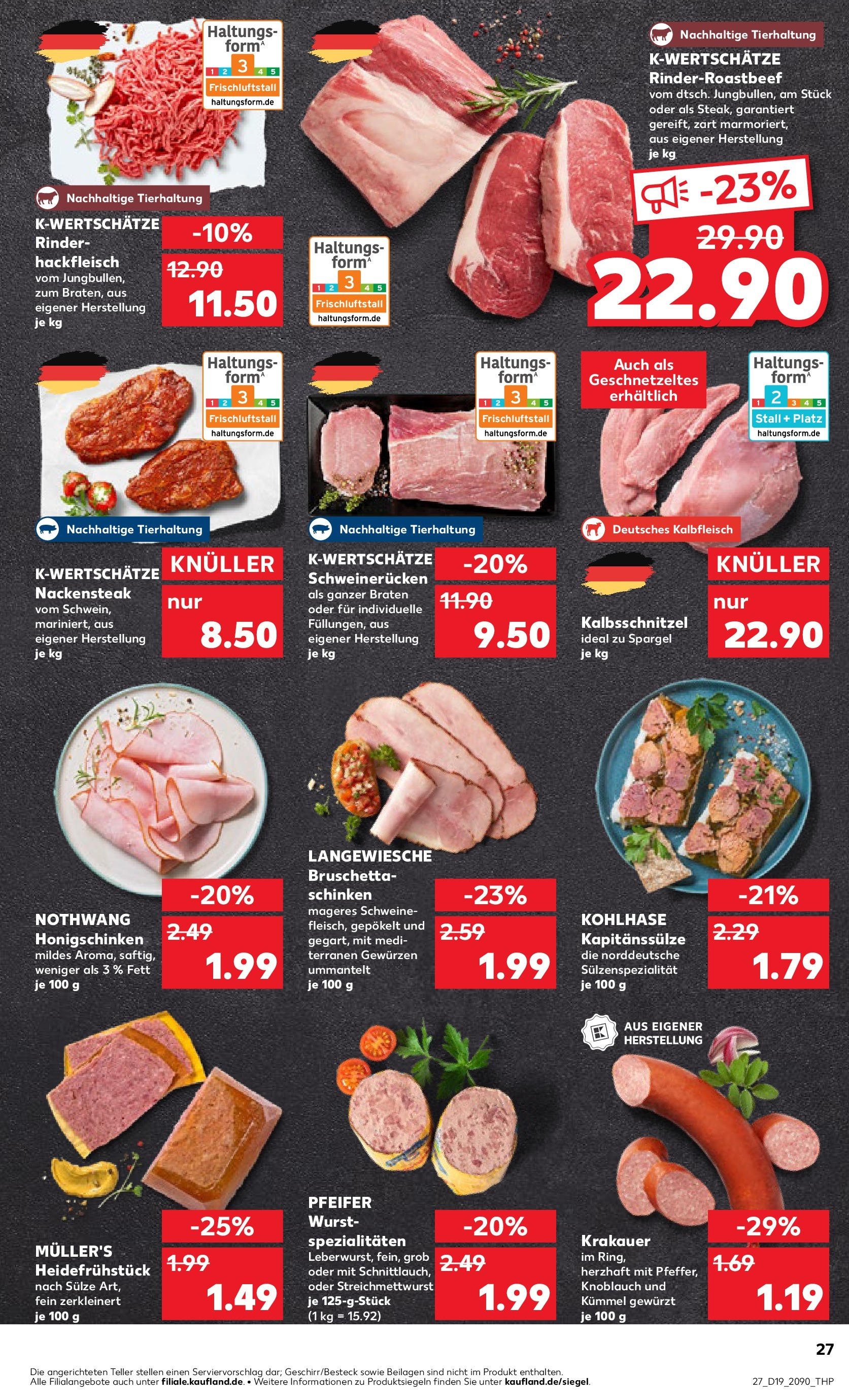 Kaufland - Kaufland: Wochenangebote (ab 07.05.2025) » Angebote Online | Seite: 27 | Produkte: Wurst, Knoblauch, Schweinerucken, Hackfleisch Kaufland - Kaufland: Wochenangebote (ab 07.05.2025) » Angebote Online zum Blättern | Seite: 27 | Produkte: Wurst, Knoblauch, Schweinerucken, Hackfleisch