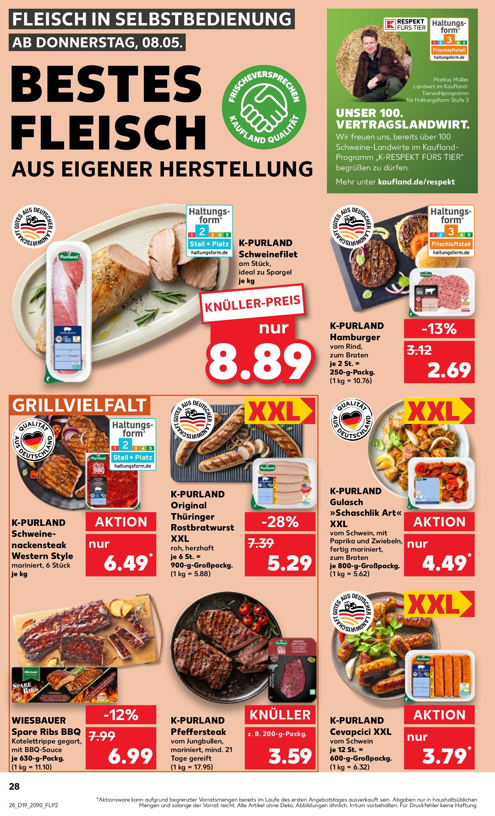 Kaufland - Kaufland: Wochenangebote (ab 07.05.2025) » Angebote Online | Seite: 28 | Produkte: Spare ribs, Burger, Steak, Fleisch Kaufland - Kaufland: Wochenangebote (ab 07.05.2025) » Angebote Online zum Blättern | Seite: 28 | Produkte: Spare ribs, Burger, Steak, Fleisch