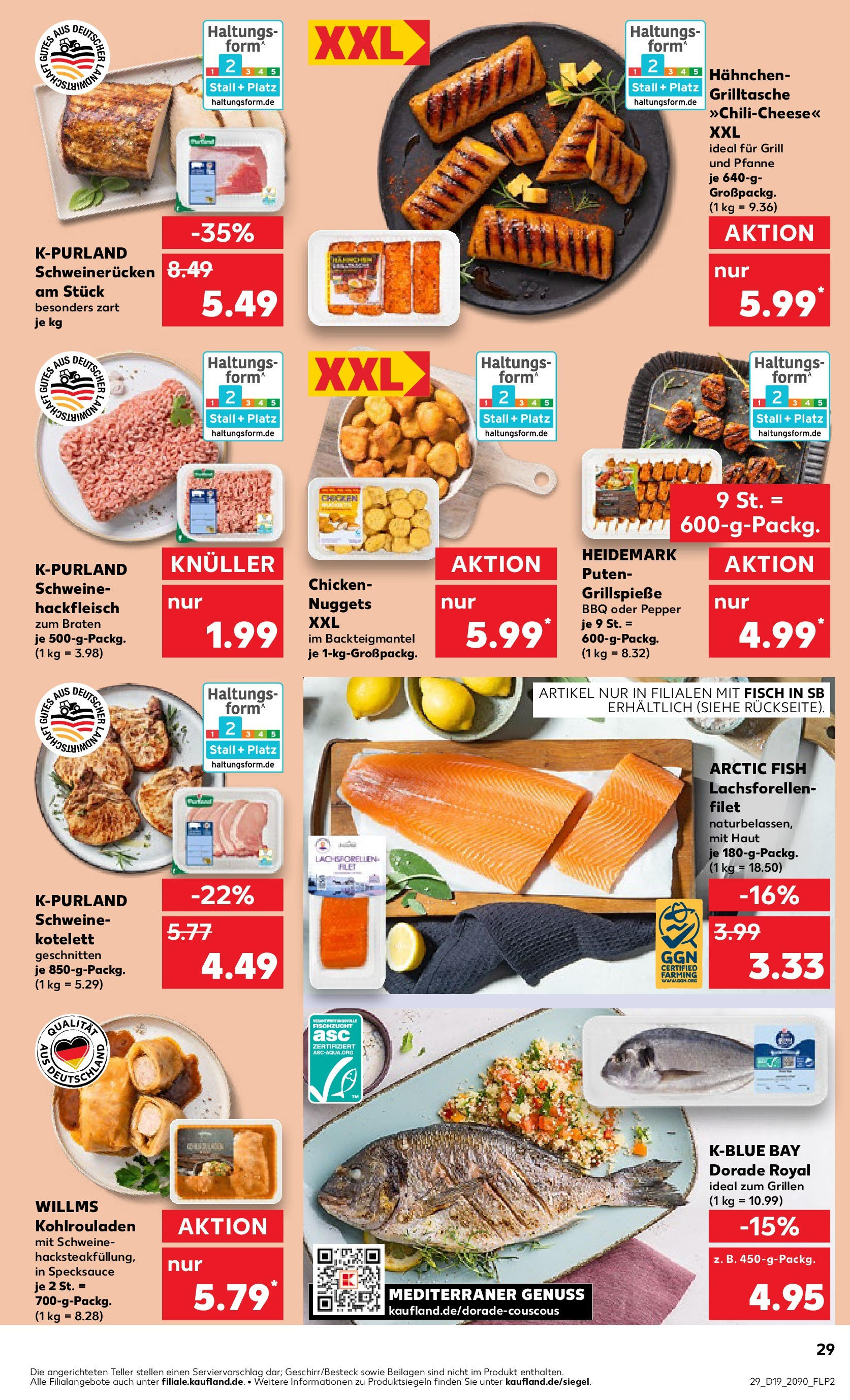 Kaufland - Kaufland: Wochenangebote (ab 07.05.2025) » Angebote Online | Seite: 29 | Produkte: Dorade, Fisch, Schweinerucken, Hackfleisch Kaufland - Kaufland: Wochenangebote (ab 07.05.2025) » Angebote Online zum Blättern | Seite: 29 | Produkte: Dorade, Fisch, Schweinerucken, Hackfleisch