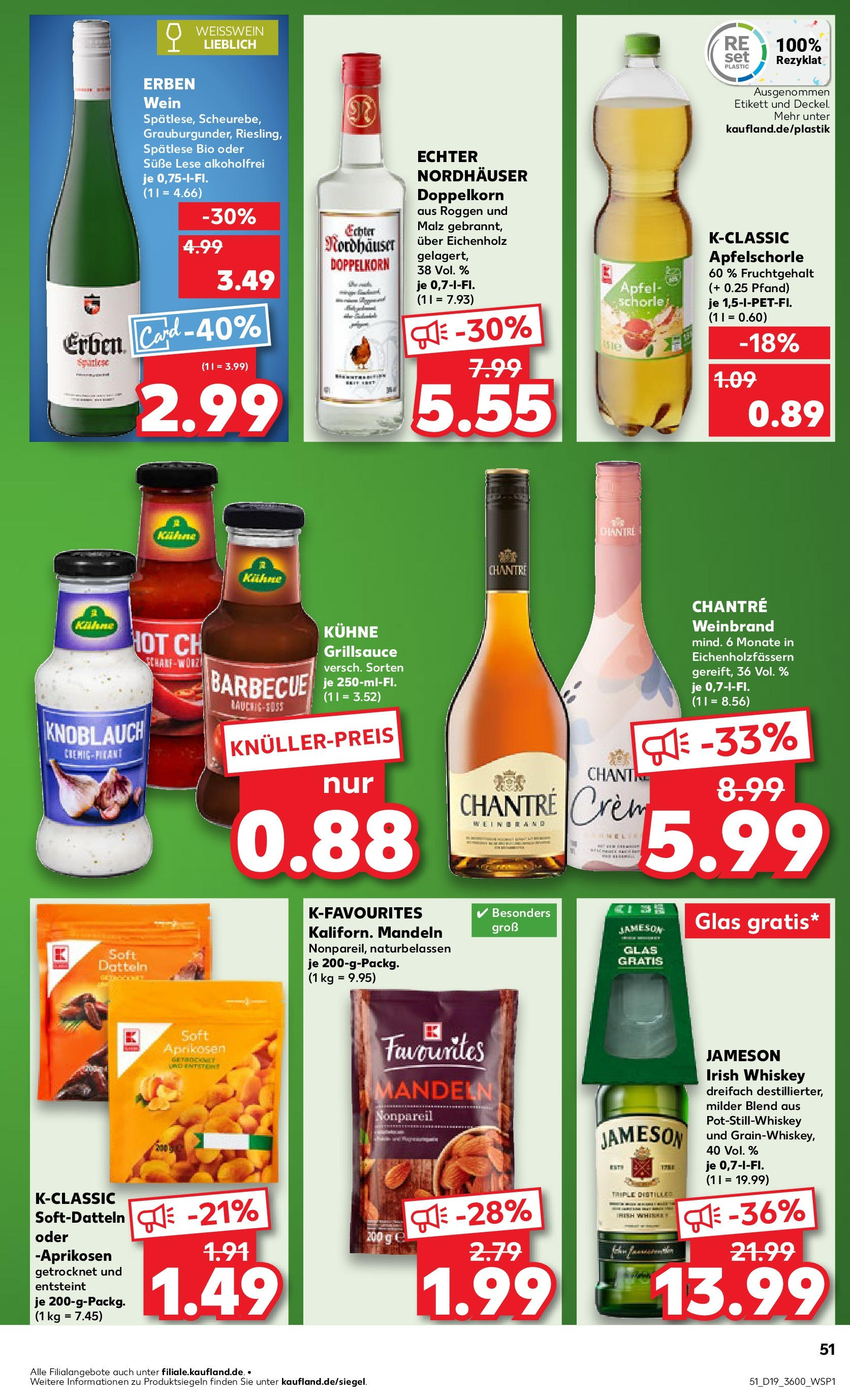 Kaufland - Kaufland: Wochenangebote (ab 07.05.2025) » Angebote Online | Seite: 51 | Produkte: Grill, Jameson, Mandeln, Chantré Kaufland - Kaufland: Wochenangebote (ab 07.05.2025) » Angebote Online zum Blättern | Seite: 51 | Produkte: Grill, Jameson, Mandeln, Chantré