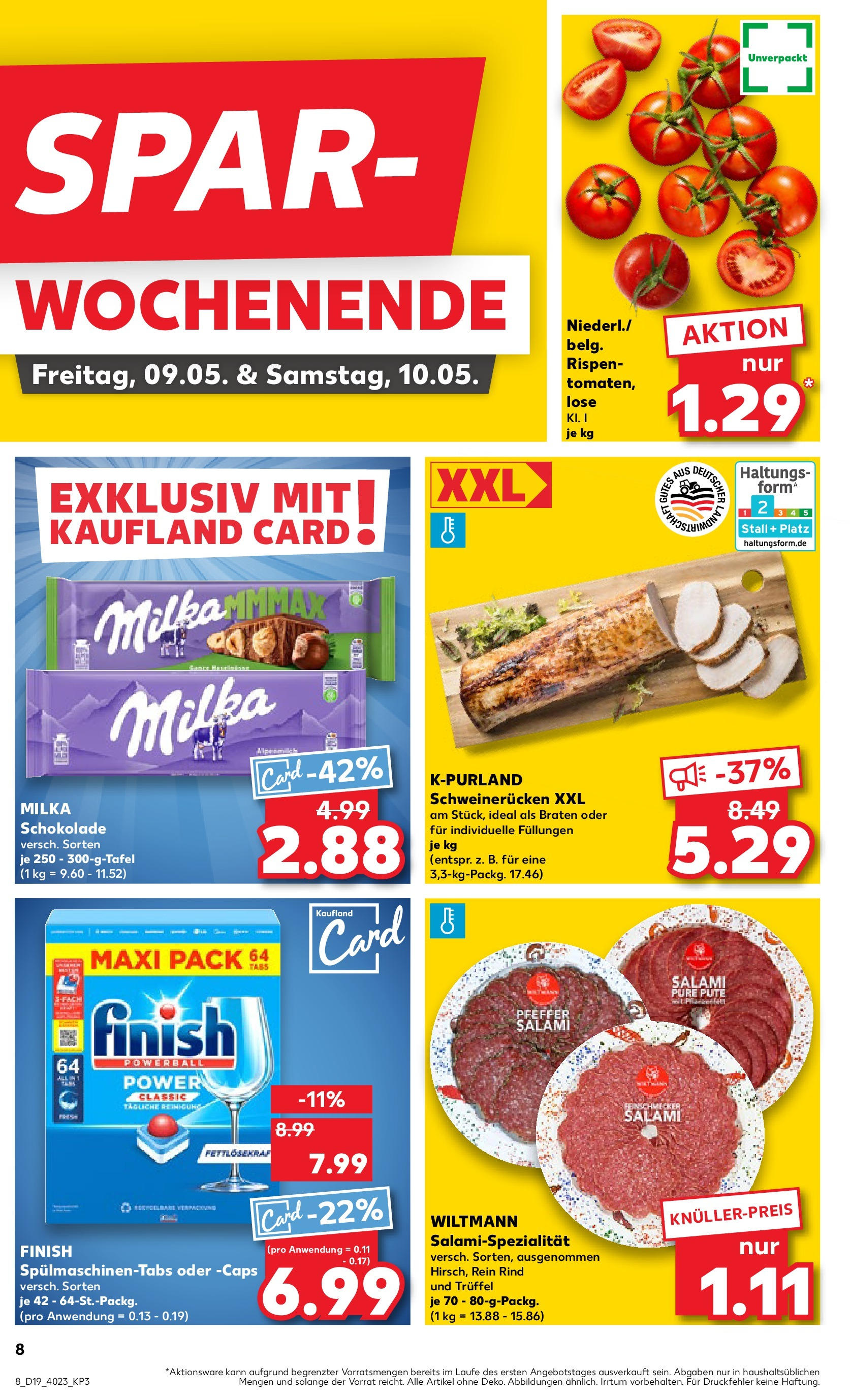 Kaufland - Kaufland: Wochenangebote (ab 07.05.2025) » Angebote Online | Seite: 8 | Produkte: Pute, Milka schokolade, Finish, Spülmaschinentabs Kaufland - Kaufland: Wochenangebote (ab 07.05.2025) » Angebote Online zum Blättern | Seite: 8 | Produkte: Pute, Milka schokolade, Finish, Spülmaschinentabs