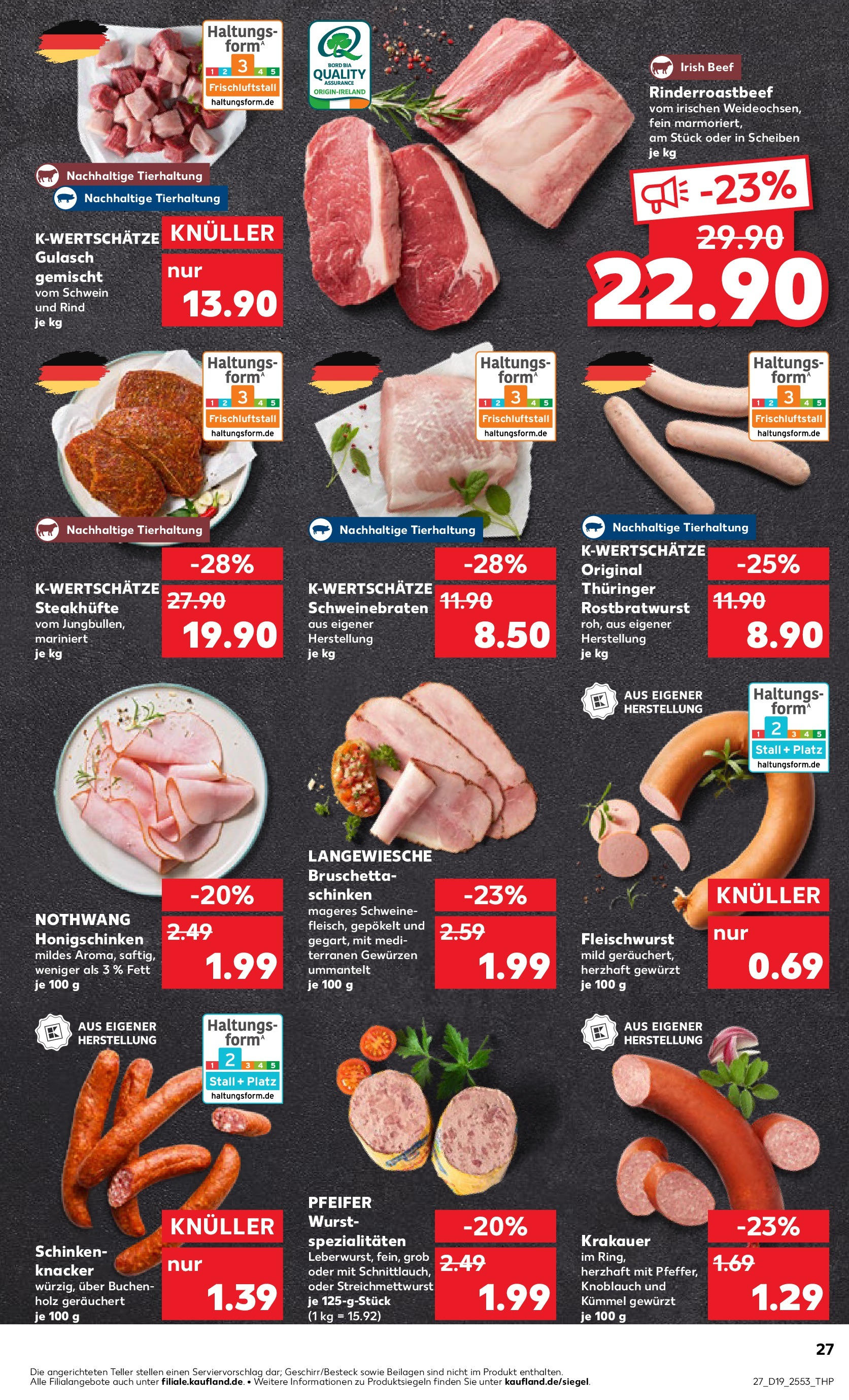 Kaufland - Kaufland: Wochenangebote (ab 07.05.2025) » Angebote Online | Seite: 27 | Produkte: Wurst, Knoblauch, Schinken, Steak Kaufland - Kaufland: Wochenangebote (ab 07.05.2025) » Angebote Online zum Blättern | Seite: 27 | Produkte: Wurst, Knoblauch, Schinken, Steak