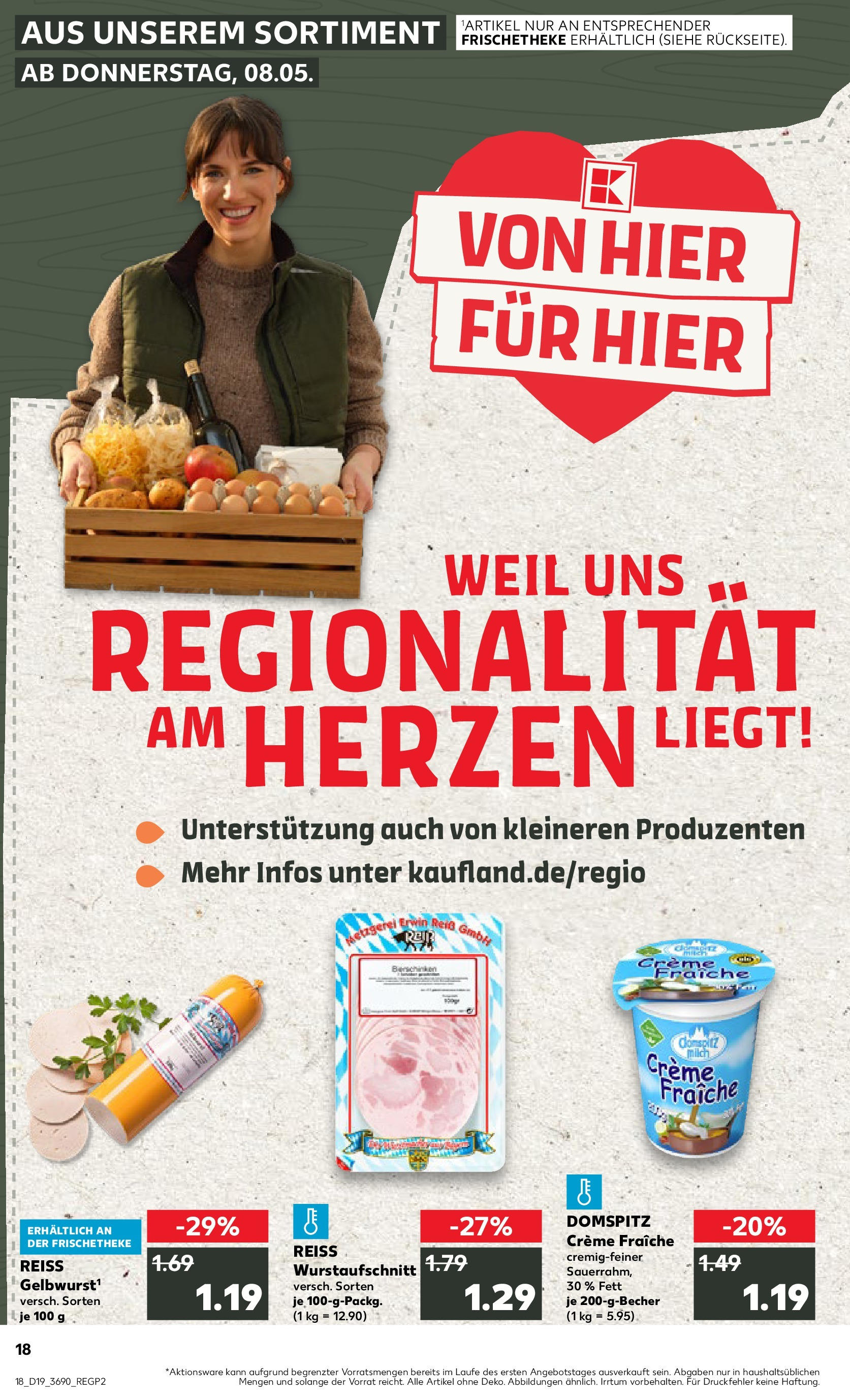 Kaufland - Kaufland: Regio-Wochen (ab 07.05.2025) » Angebote Online | Seite: 1 | Produkte: Milch, Creme Kaufland - Kaufland: Regio-Wochen (ab 07.05.2025) » Angebote Online zum Blättern | Seite: 1 | Produkte: Milch, Creme