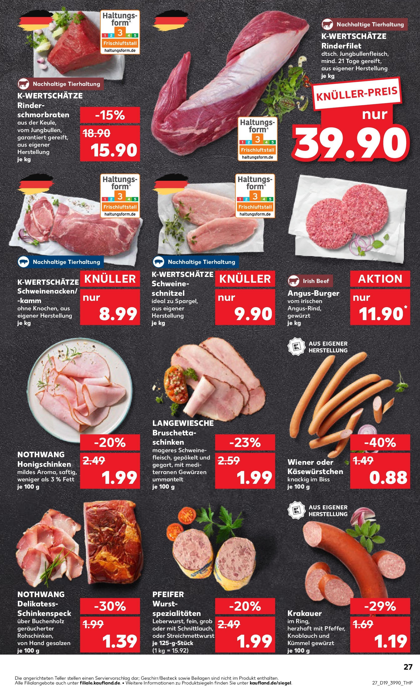 Kaufland - Kaufland: Regio-Wochen (ab 07.05.2025) » Angebote Online | Seite: 27 | Produkte: Rinderfilet, Schnitzel, Wurst, Knoblauch Kaufland - Kaufland: Regio-Wochen (ab 07.05.2025) » Angebote Online zum Blättern | Seite: 27 | Produkte: Rinderfilet, Schnitzel, Wurst, Knoblauch