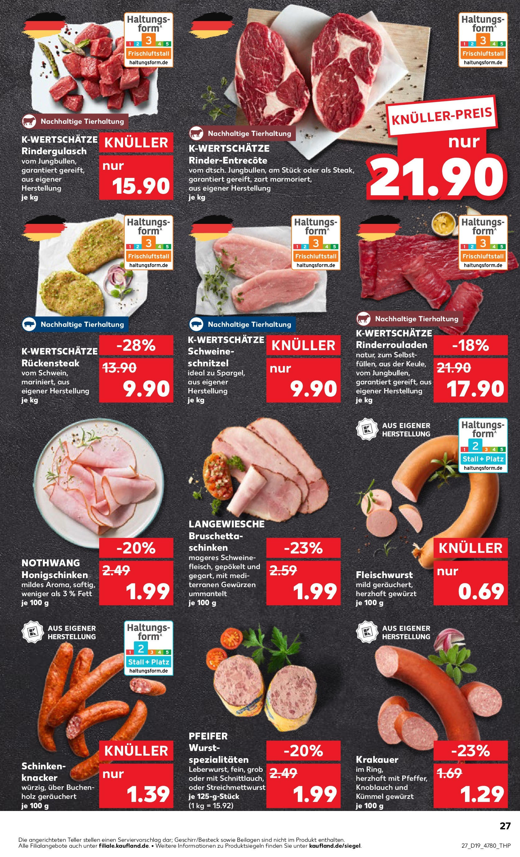 Kaufland - Kaufland: Regio-Wochen (ab 07.05.2025) » Angebote Online | Seite: 27 | Produkte: Rinderrouladen, Entrecote, Knoblauch, Steak Kaufland - Kaufland: Regio-Wochen (ab 07.05.2025) » Angebote Online zum Blättern | Seite: 27 | Produkte: Rinderrouladen, Entrecote, Knoblauch, Steak