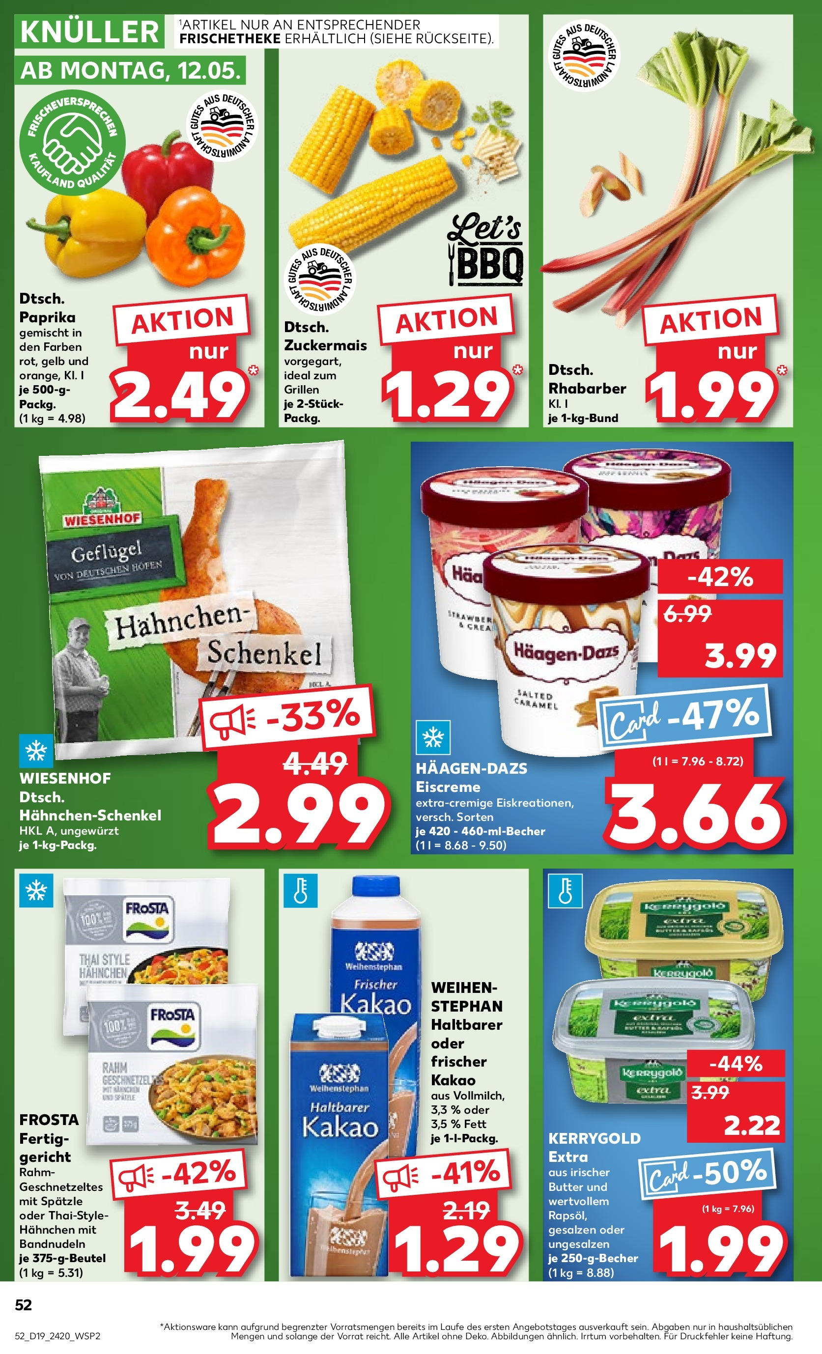 Kaufland - Kaufland: Regio-Wochen (ab 07.05.2025) » Angebote Online | Seite: 56 | Produkte: Hahnchen, Butter, Eiscreme, Paprika Kaufland - Kaufland: Regio-Wochen (ab 07.05.2025) » Angebote Online zum Blättern | Seite: 56 | Produkte: Hahnchen, Butter, Eiscreme, Paprika