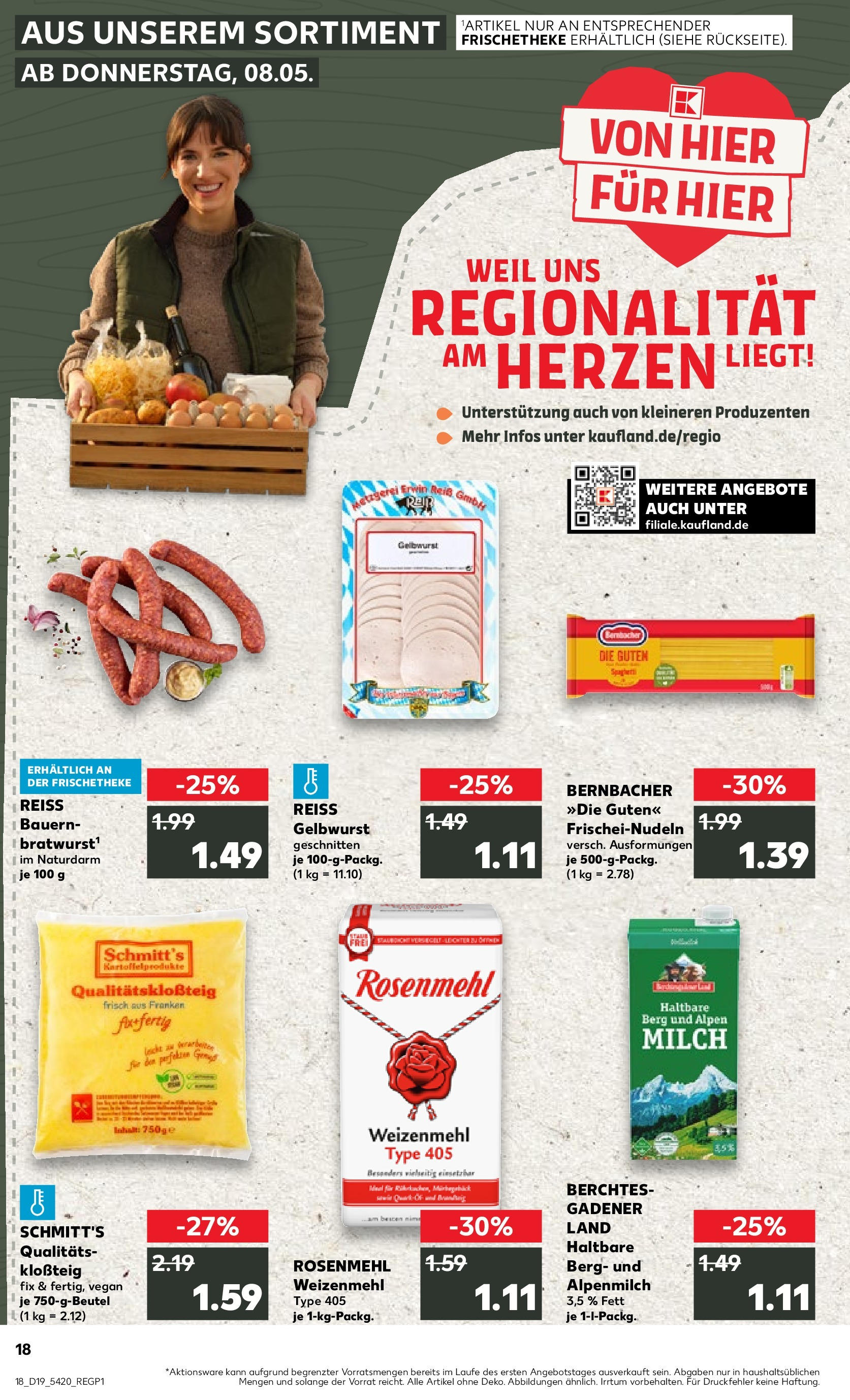 Kaufland - Kaufland: Regio-Wochen (ab 07.05.2025) » Angebote Online | Seite: 1 | Produkte: Milch, Weizenmehl, Pasta Kaufland - Kaufland: Regio-Wochen (ab 07.05.2025) » Angebote Online zum Blättern | Seite: 1 | Produkte: Milch, Weizenmehl, Pasta