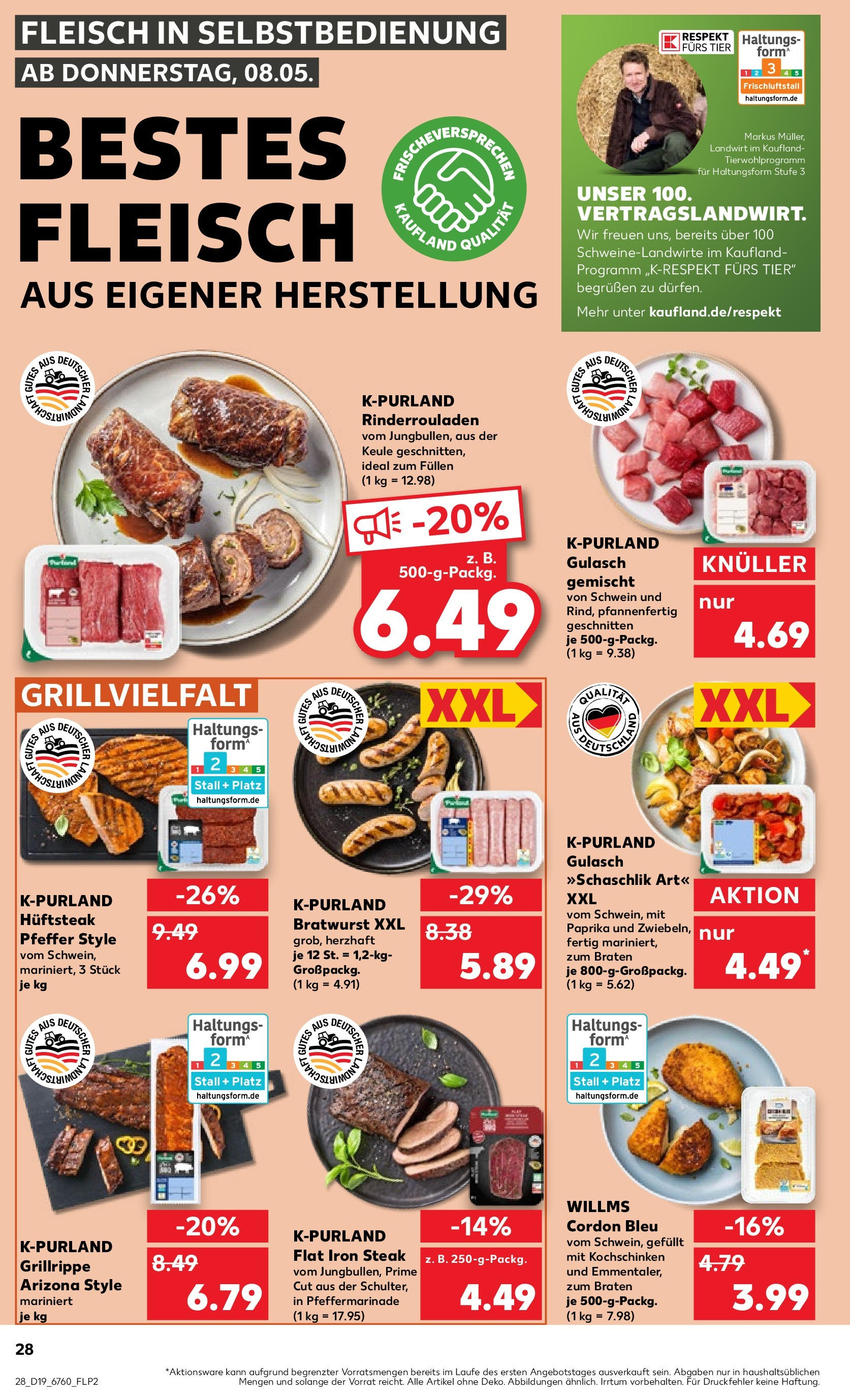 Kaufland - Kaufland: Regio-Wochen (ab 07.05.2025) » Angebote Online | Seite: 32 | Produkte: Rinderrouladen, Paprika, Pfeffer, Steak Kaufland - Kaufland: Regio-Wochen (ab 07.05.2025) » Angebote Online zum Blättern | Seite: 32 | Produkte: Rinderrouladen, Paprika, Pfeffer, Steak