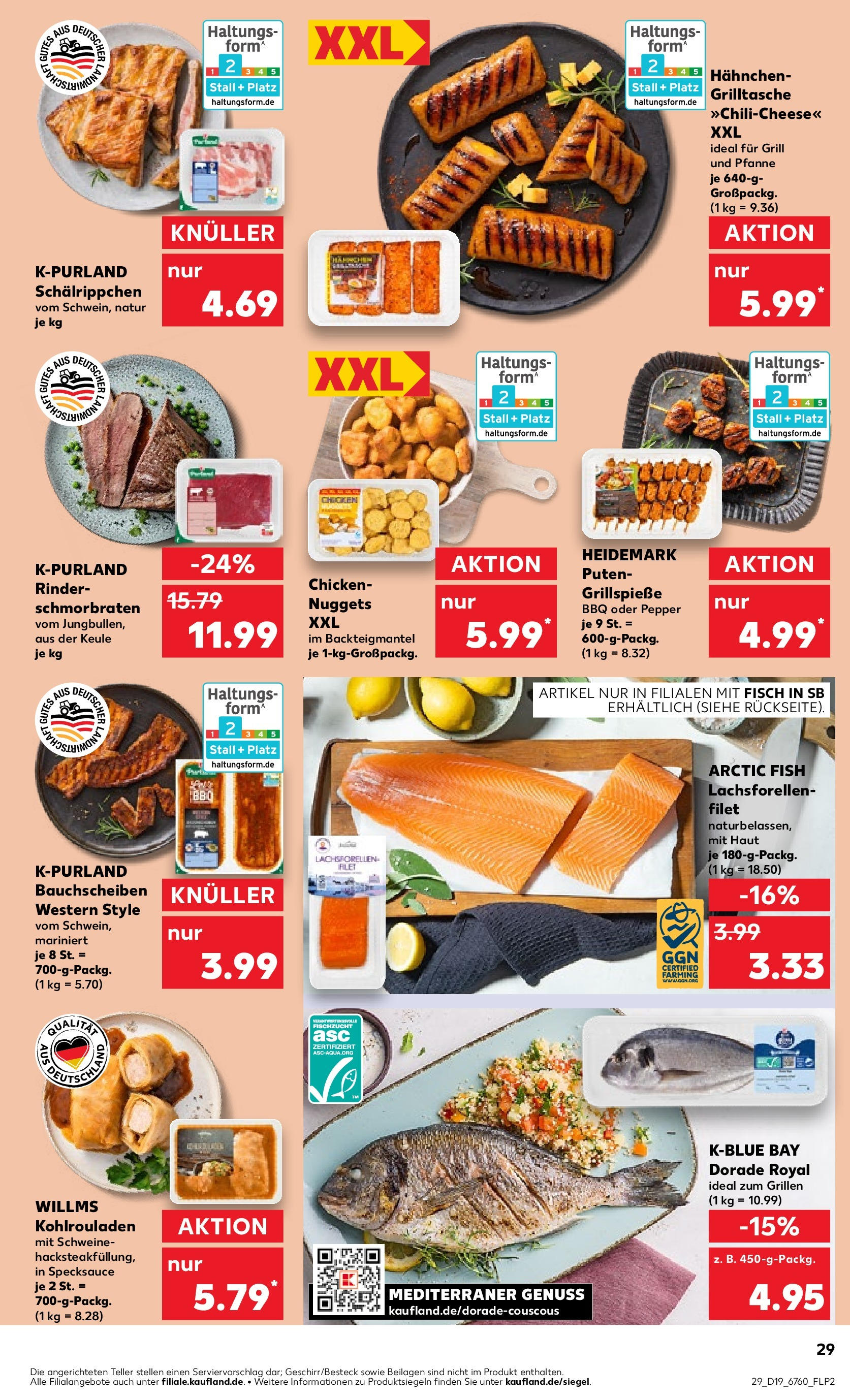 Kaufland - Kaufland: Regio-Wochen (ab 07.05.2025) » Angebote Online | Seite: 33 | Produkte: Dorade, Grill, Hahnchen, Fisch Kaufland - Kaufland: Regio-Wochen (ab 07.05.2025) » Angebote Online zum Blättern | Seite: 33 | Produkte: Dorade, Grill, Hahnchen, Fisch