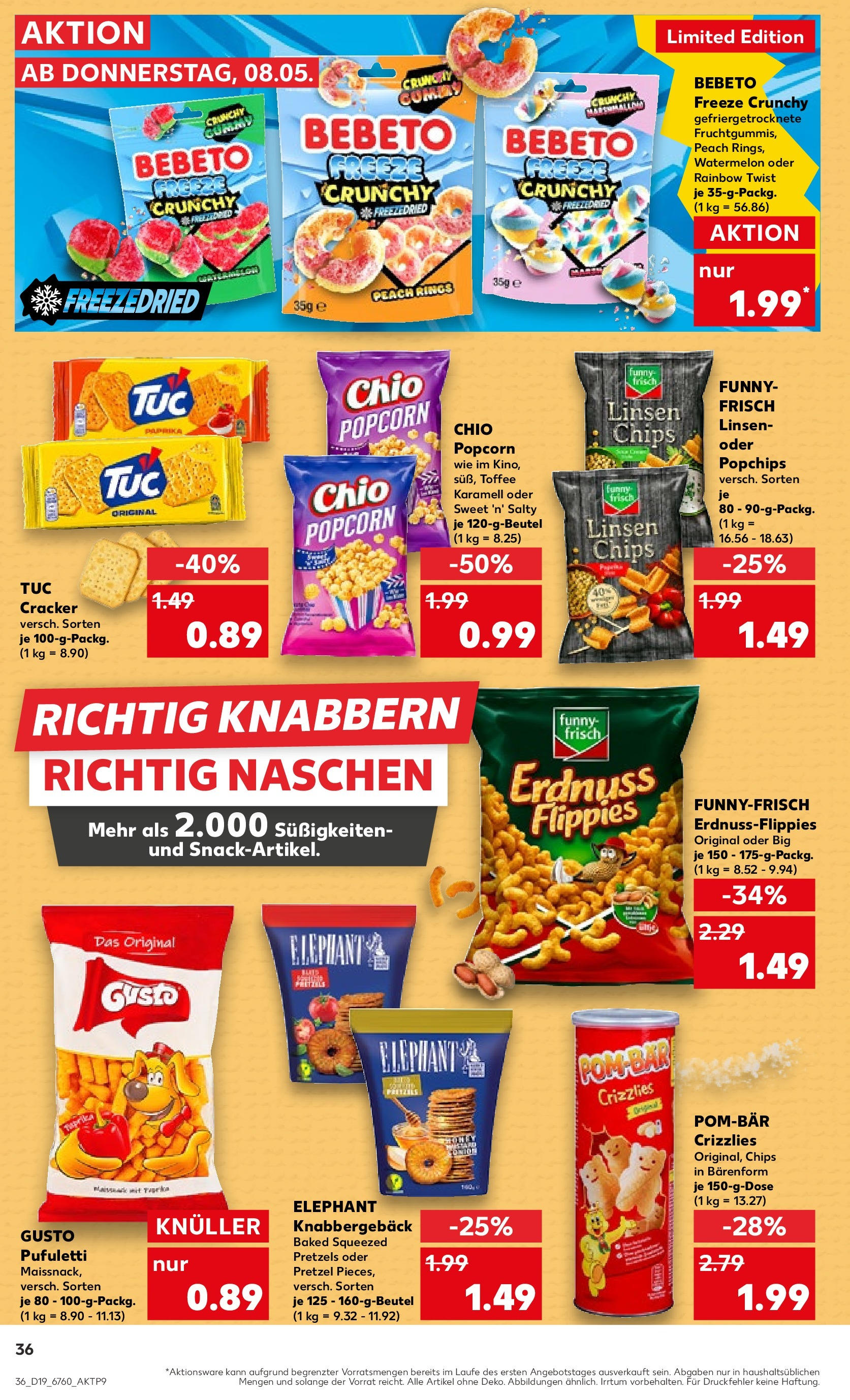 Kaufland - Kaufland: Regio-Wochen (ab 07.05.2025) » Angebote Online | Seite: 40 | Produkte: Funny frisch, Paprika, Süßigkeiten, Chips Kaufland - Kaufland: Regio-Wochen (ab 07.05.2025) » Angebote Online zum Blättern | Seite: 40 | Produkte: Funny frisch, Paprika, Süßigkeiten, Chips