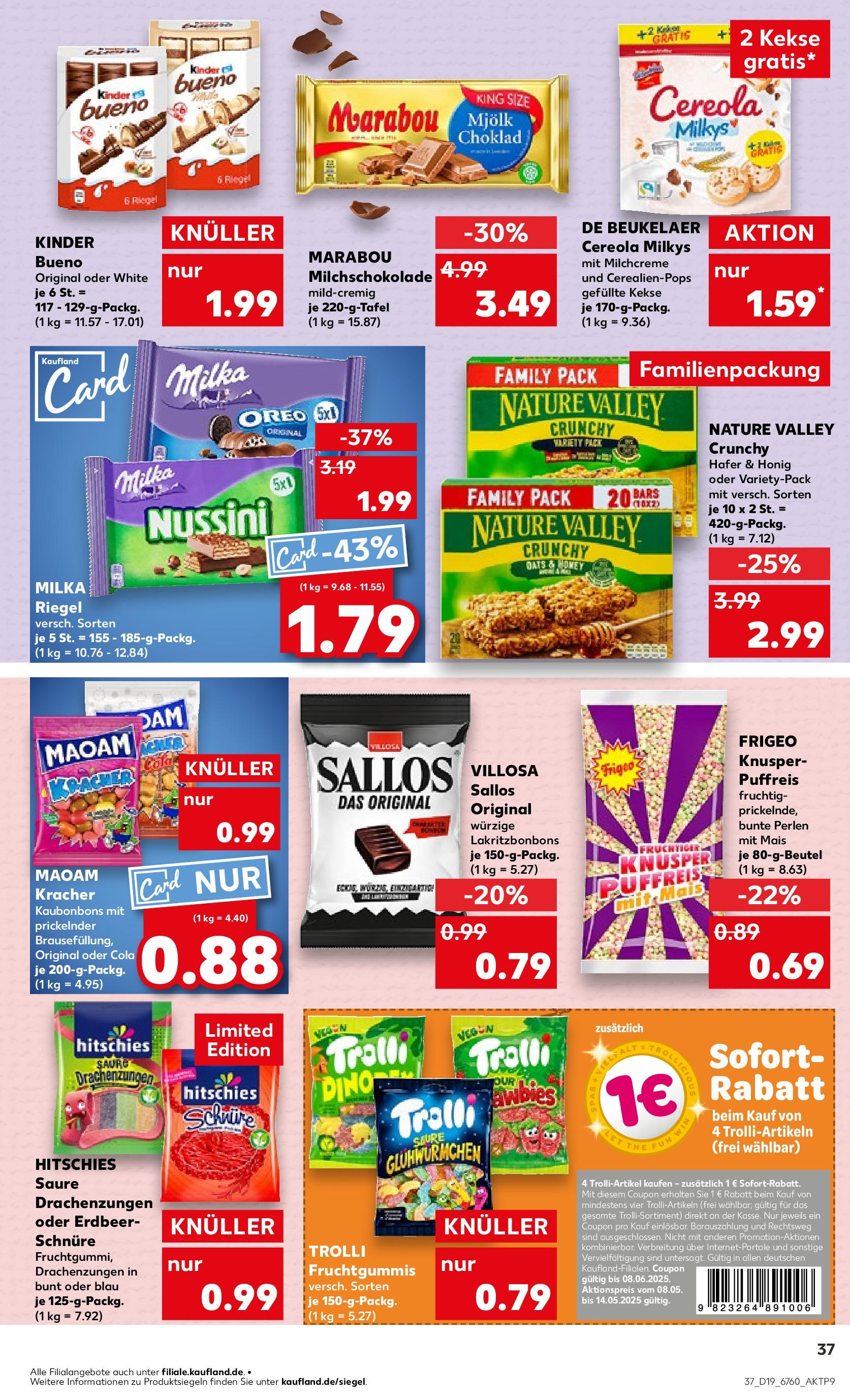 Kaufland - Kaufland: Regio-Wochen (ab 07.05.2025) » Angebote Online | Seite: 41 | Produkte: Cola, Kinder bueno, Milka, Kekse Kaufland - Kaufland: Regio-Wochen (ab 07.05.2025) » Angebote Online zum Blättern | Seite: 41 | Produkte: Cola, Kinder bueno, Milka, Kekse