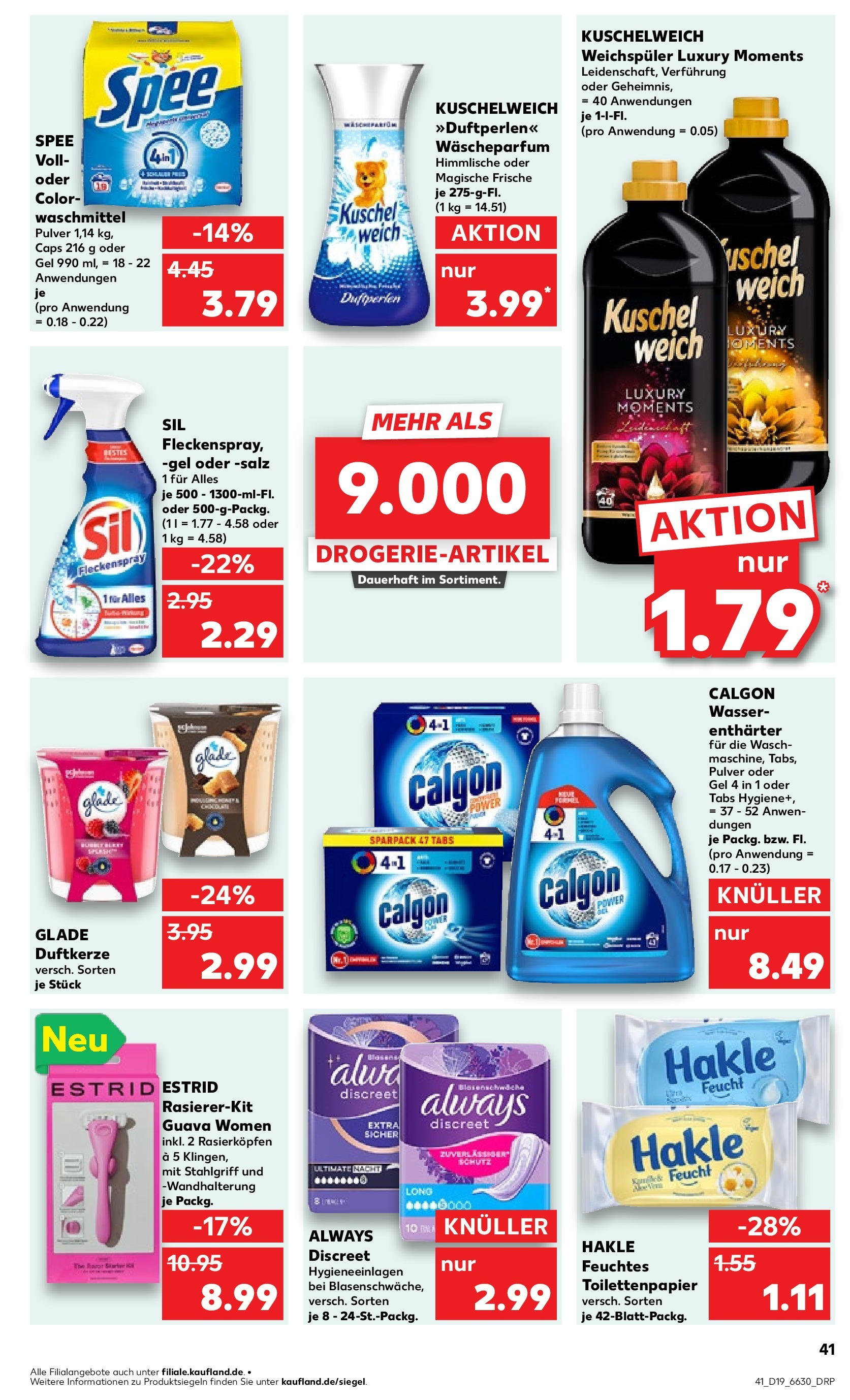 Kaufland - Kaufland: Regio-Wochen (ab 07.05.2025) » Angebote Online | Seite: 45 | Produkte: Spee, Weichspüler, Salz, Toilettenpapier Kaufland - Kaufland: Regio-Wochen (ab 07.05.2025) » Angebote Online zum Blättern | Seite: 45 | Produkte: Spee, Weichspüler, Salz, Toilettenpapier