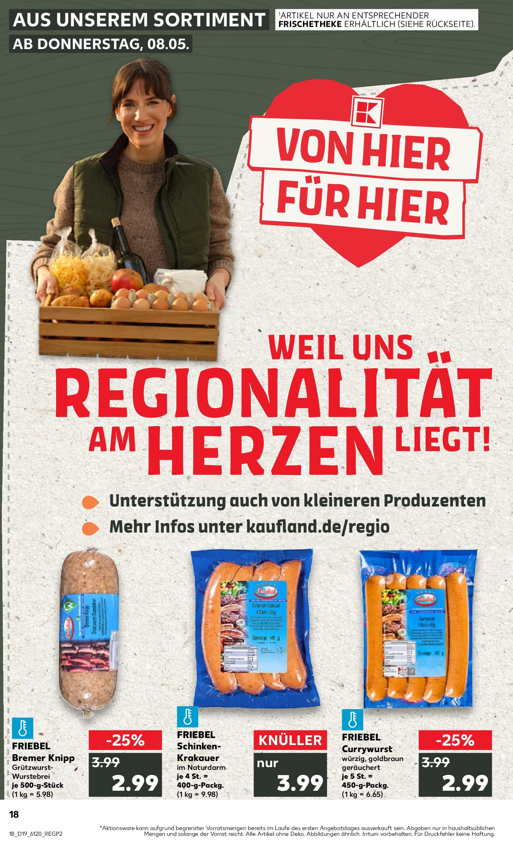Kaufland - Kaufland: Wochenangebote (ab 07.05.2025) » Angebote Online | Seite: 18 | Produkte: Schinken Kaufland - Kaufland: Wochenangebote (ab 07.05.2025) » Angebote Online zum Blättern | Seite: 18 | Produkte: Schinken