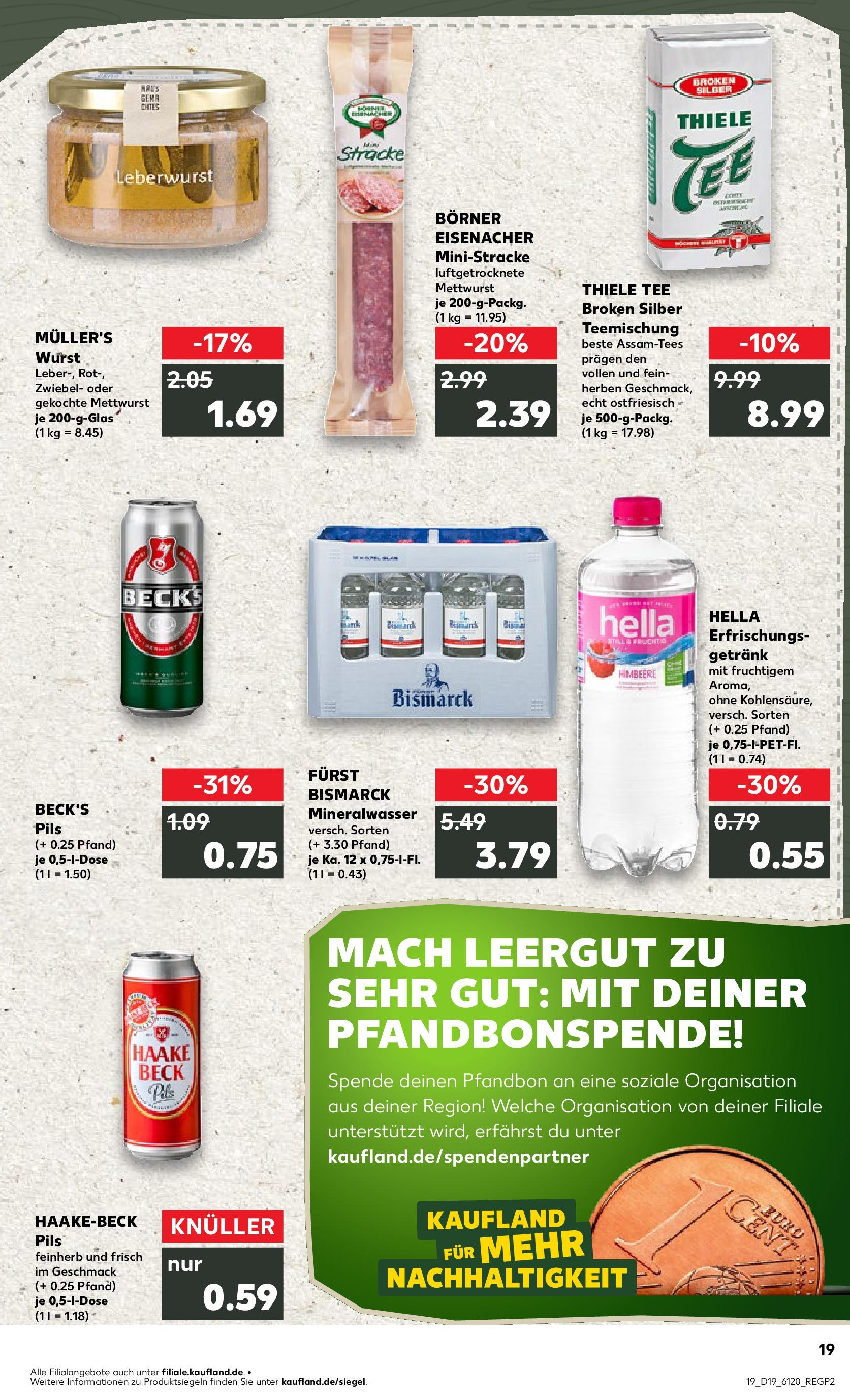 Kaufland - Kaufland: Wochenangebote (ab 07.05.2025) » Angebote Online | Seite: 19 | Produkte: Pils, Hella, Himbeere, Tee Kaufland - Kaufland: Wochenangebote (ab 07.05.2025) » Angebote Online zum Blättern | Seite: 19 | Produkte: Pils, Hella, Himbeere, Tee