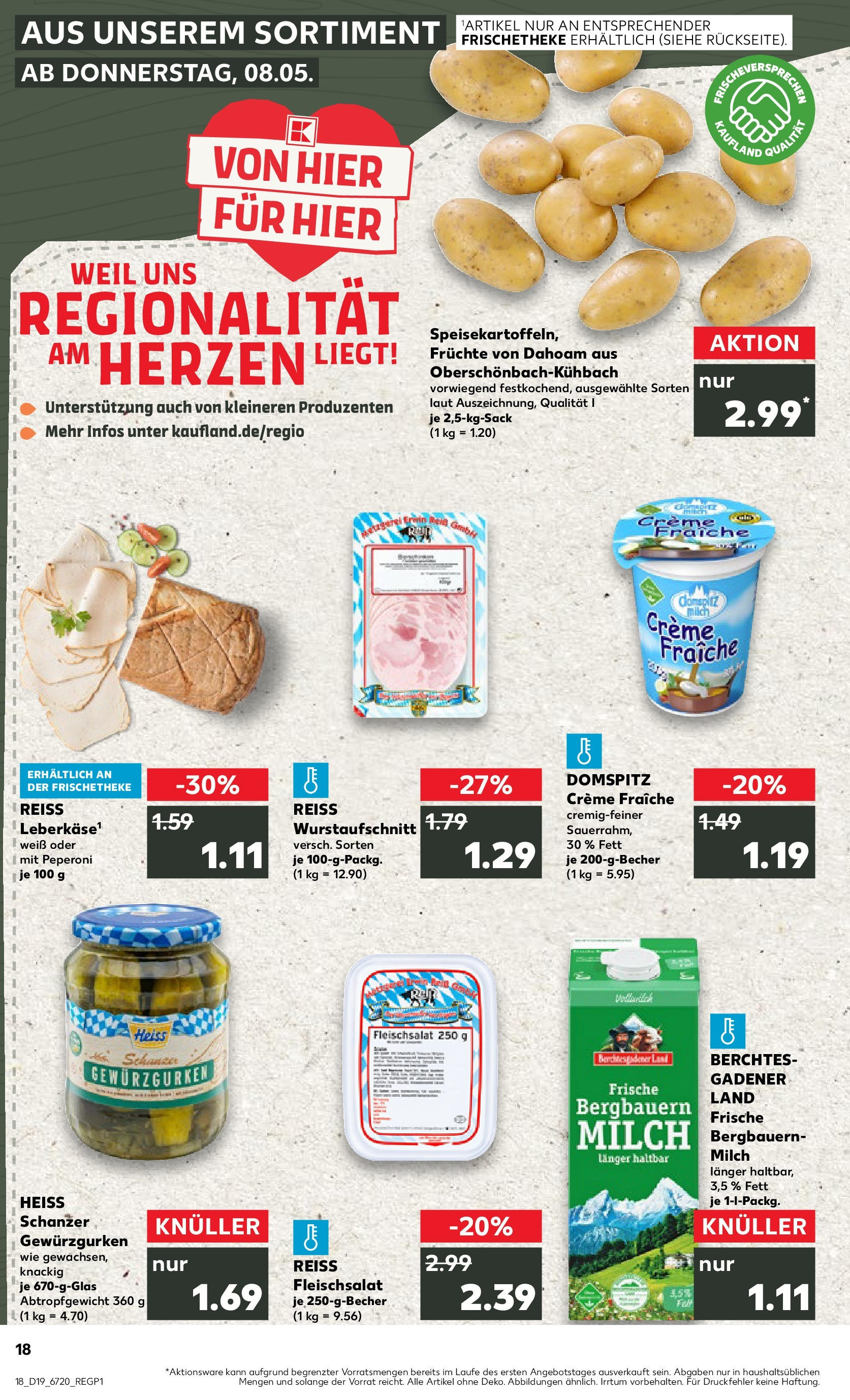 Kaufland - Kaufland: Regio-Wochen (ab 07.05.2025) » Angebote Online | Seite: 1 | Produkte: Milch, Creme Kaufland - Kaufland: Regio-Wochen (ab 07.05.2025) » Angebote Online zum Blättern | Seite: 1 | Produkte: Milch, Creme
