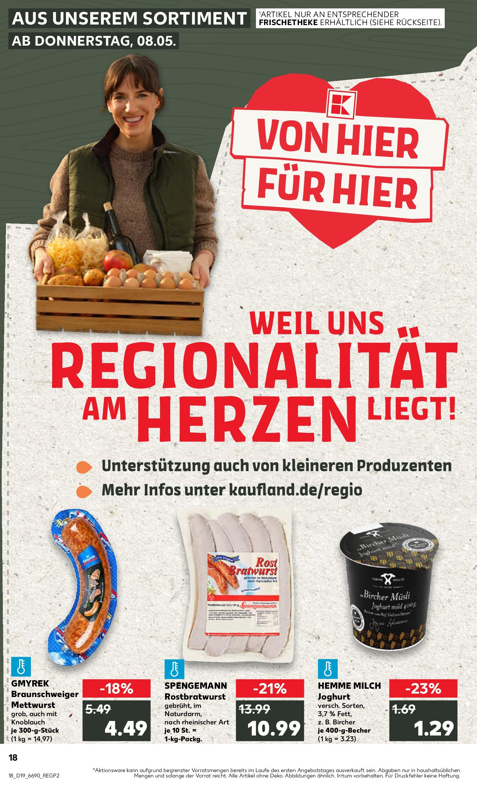 Kaufland - Kaufland: Wochenangebote (ab 07.05.2025) » Angebote Online | Seite: 18 | Produkte: Milch, Joghurt, Bratwurst, Knoblauch Kaufland - Kaufland: Wochenangebote (ab 07.05.2025) » Angebote Online zum Blättern | Seite: 18 | Produkte: Milch, Joghurt, Bratwurst, Knoblauch