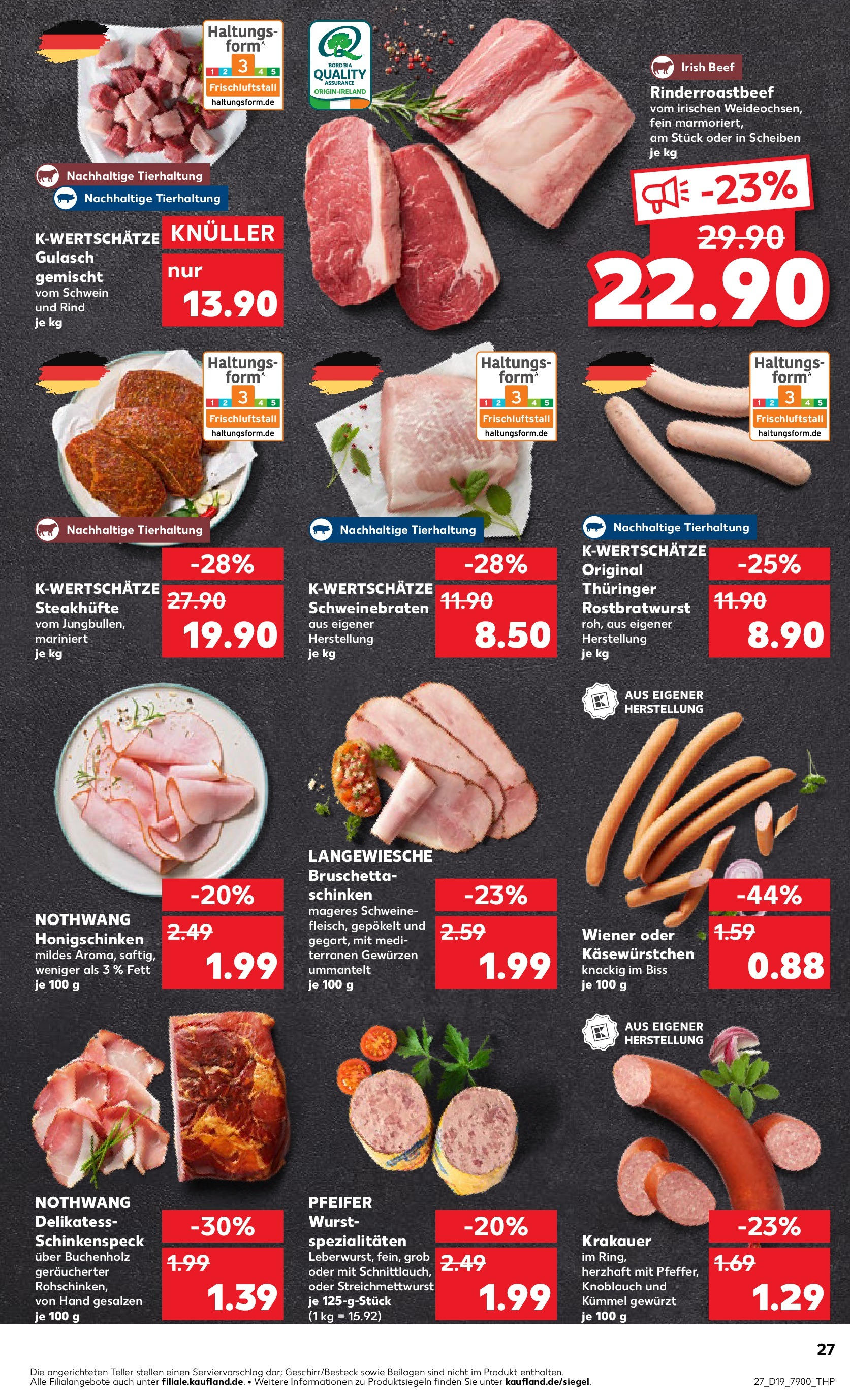 Kaufland - Kaufland: Regio-Wochen (ab 07.05.2025) » Angebote Online | Seite: 27 | Produkte: Gulasch, Wurst, Knoblauch, Schinken Kaufland - Kaufland: Regio-Wochen (ab 07.05.2025) » Angebote Online zum Blättern | Seite: 27 | Produkte: Gulasch, Wurst, Knoblauch, Schinken