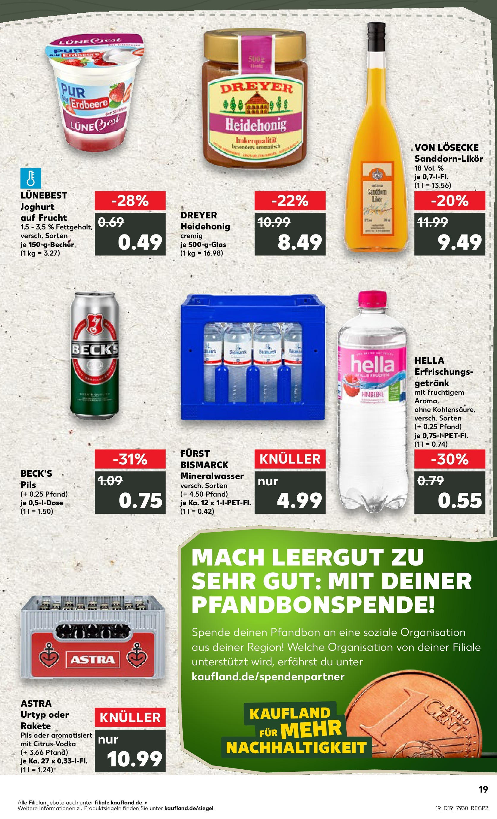 Kaufland - Kaufland: Wochenangebote (ab 07.05.2025) » Angebote Online | Seite: 19 | Produkte: Joghurt, Pils, Astra, Hella Kaufland - Kaufland: Wochenangebote (ab 07.05.2025) » Angebote Online zum Blättern | Seite: 19 | Produkte: Joghurt, Pils, Astra, Hella