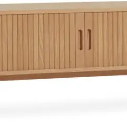 JYSK Comodă TV LYNGVIG 160cm 2 uși tambur stejar natur