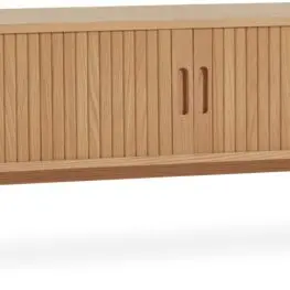 JYSK Comodă TV LYNGVIG 160cm 2 uși tambur stejar natur