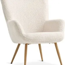 JYSK Fotoliu HUNDESTED alb-murdar/stejar natur