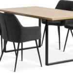 JYSK JYSK AABENRAA 160 stejar + 4 PURHUS gri