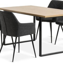 JYSK AABENRAA 160 stejar + 4 PURHUS gri