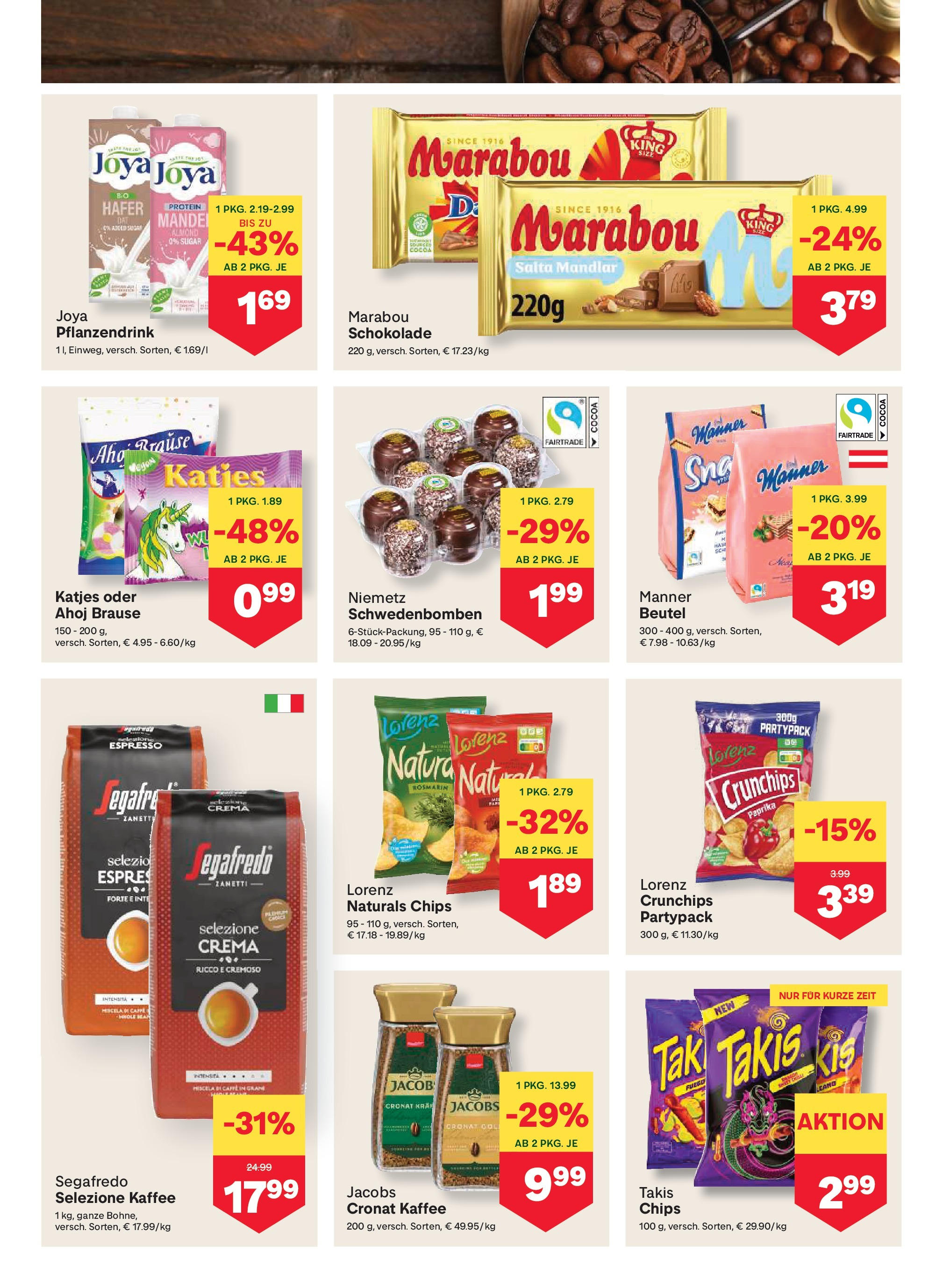 MPREIS Kärnten von 15.05.2025 - Aktuelle Angebote | Seite: 8 | Produkte: Chips, Kaffee, Schokolade