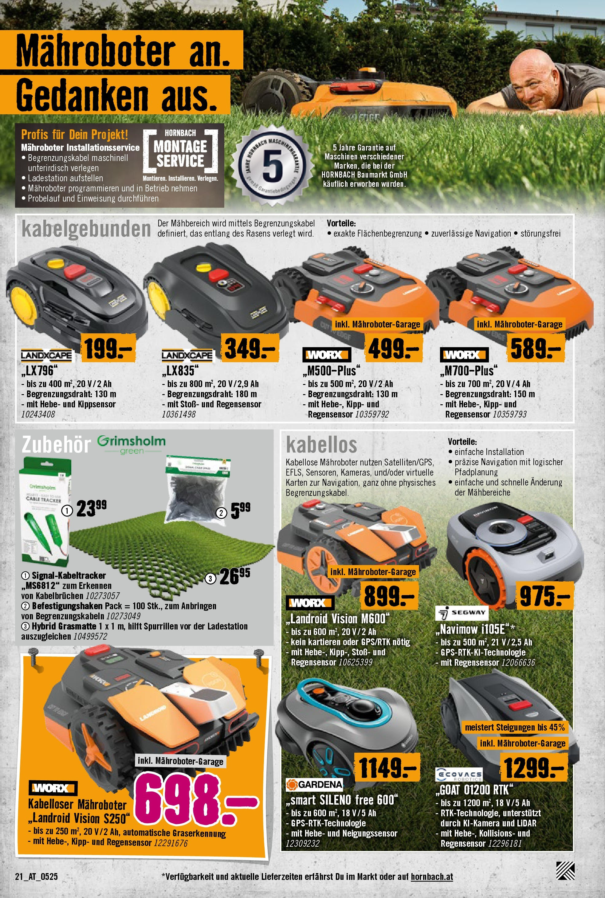 Hornbach Flugblatt (07.05.2025) || Aktuelle Angebote | Seite: 21 | Produkte: Navigation Hornbach Flugblatt von 07.05.2025 - Aktuelle Angebote | Seite: 21 | Produkte: Navigation
