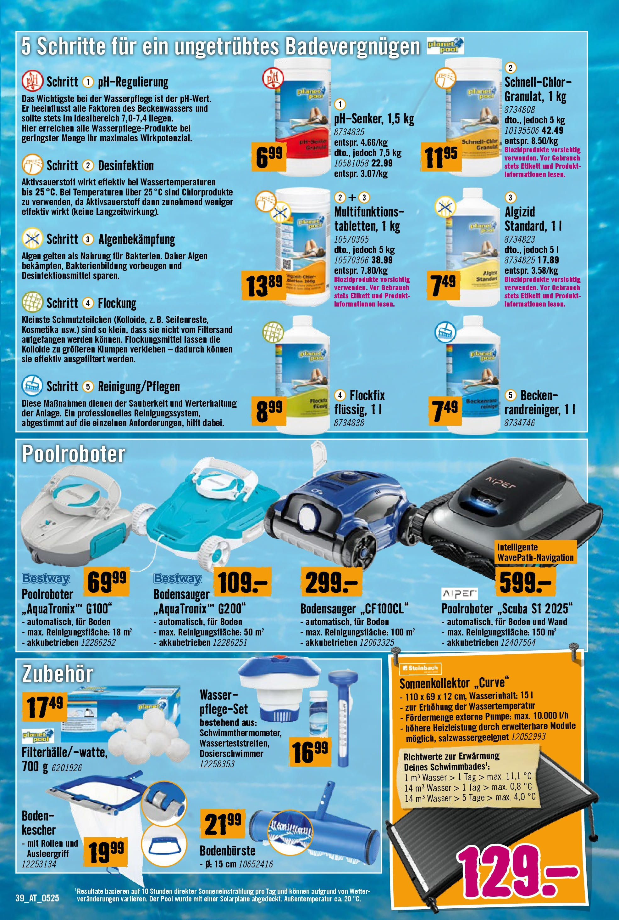 Hornbach Flugblatt (07.05.2025) || Aktuelle Angebote | Seite: 39 | Produkte: Wasser Hornbach Flugblatt von 07.05.2025 - Aktuelle Angebote | Seite: 39 | Produkte: Wasser