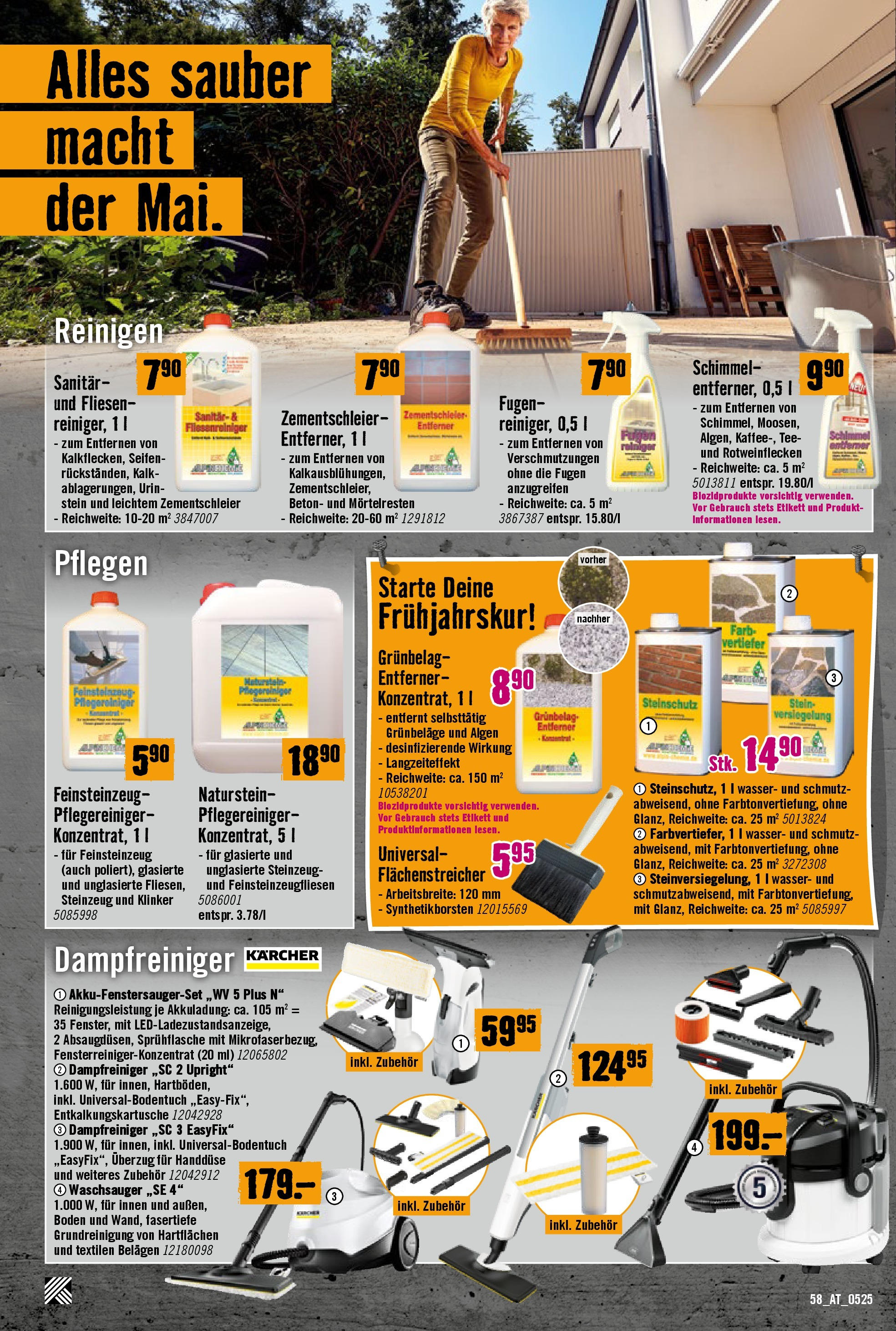 Hornbach Flugblatt (07.05.2025) || Aktuelle Angebote | Seite: 58 | Produkte: Wasser, Tee Hornbach Flugblatt von 07.05.2025 - Aktuelle Angebote | Seite: 58 | Produkte: Wasser, Tee