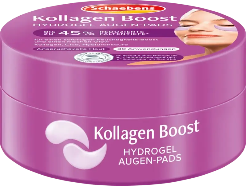 Schaebens Augenpads Hydrogel Kollagen Boost Tiegel (30 Paar)