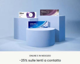 -25% sulle lenti a contatto