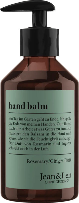 Jean&Len Hand Balm Rosemary & Ginger