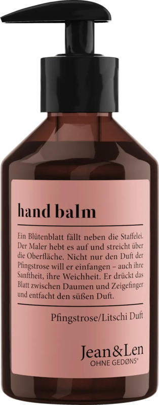 Jean&Len Hand Balm Pfingstrose & Litschi