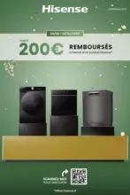 Pulsat Hisense Jusqu'à 200€ remboursés - au 24.06.2025