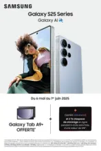 LDLC Tablette Galaxy Tab A9+ offerte avec Samsung - au 01.06.2025