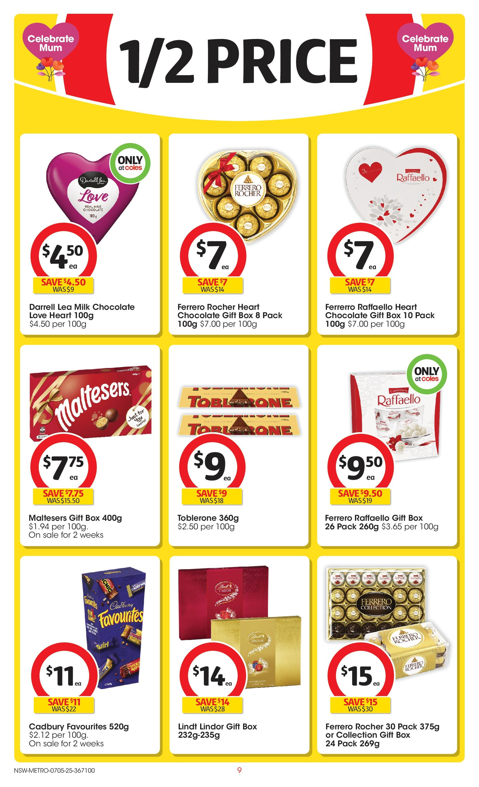 Coles catalogue from 06/05/2025 > Big discounts | Page: 9 | Products: Box, Chocolate, Lasure bois, Nocciolata Bianca Coles catalogue valid from 06/05/2025 > Online Australia | Page: 9 | Products: Box, Chocolate, Lasure bois, Nocciolata Bianca